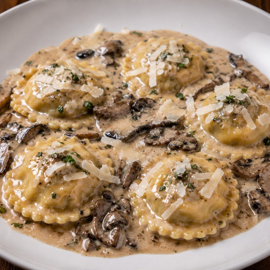 Ravioli Porcini.