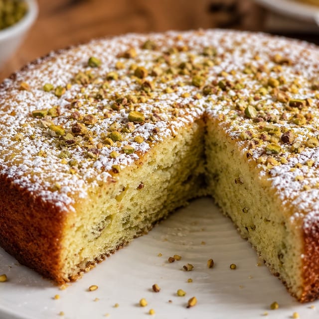 Ricotta & Pistachio Cake.