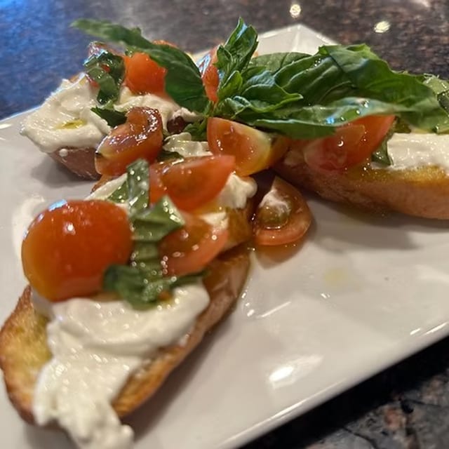 Stracciatella Bruschetta.