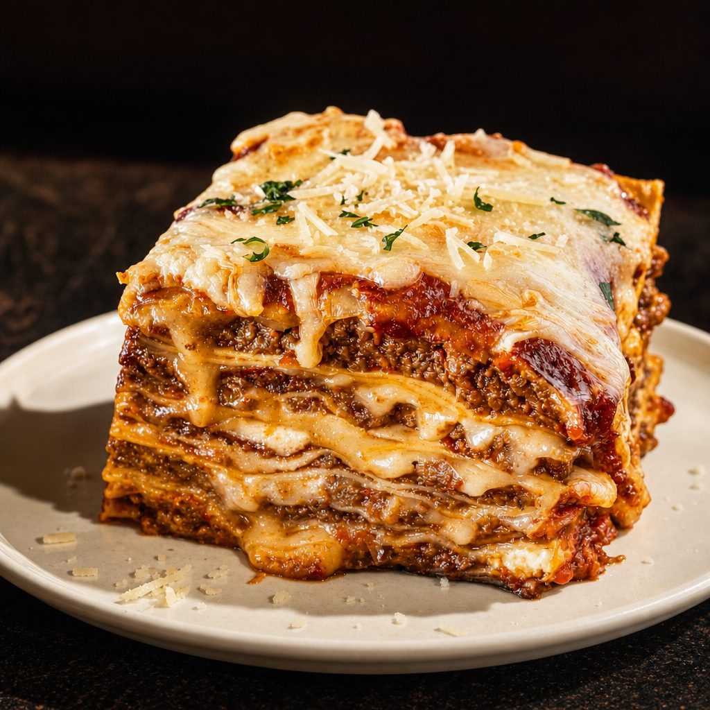 Lasagna Con Carne.