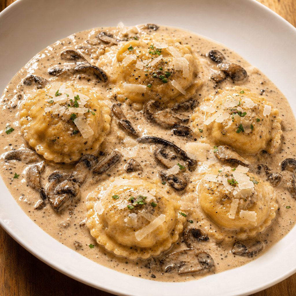 Ravioli Porcini.