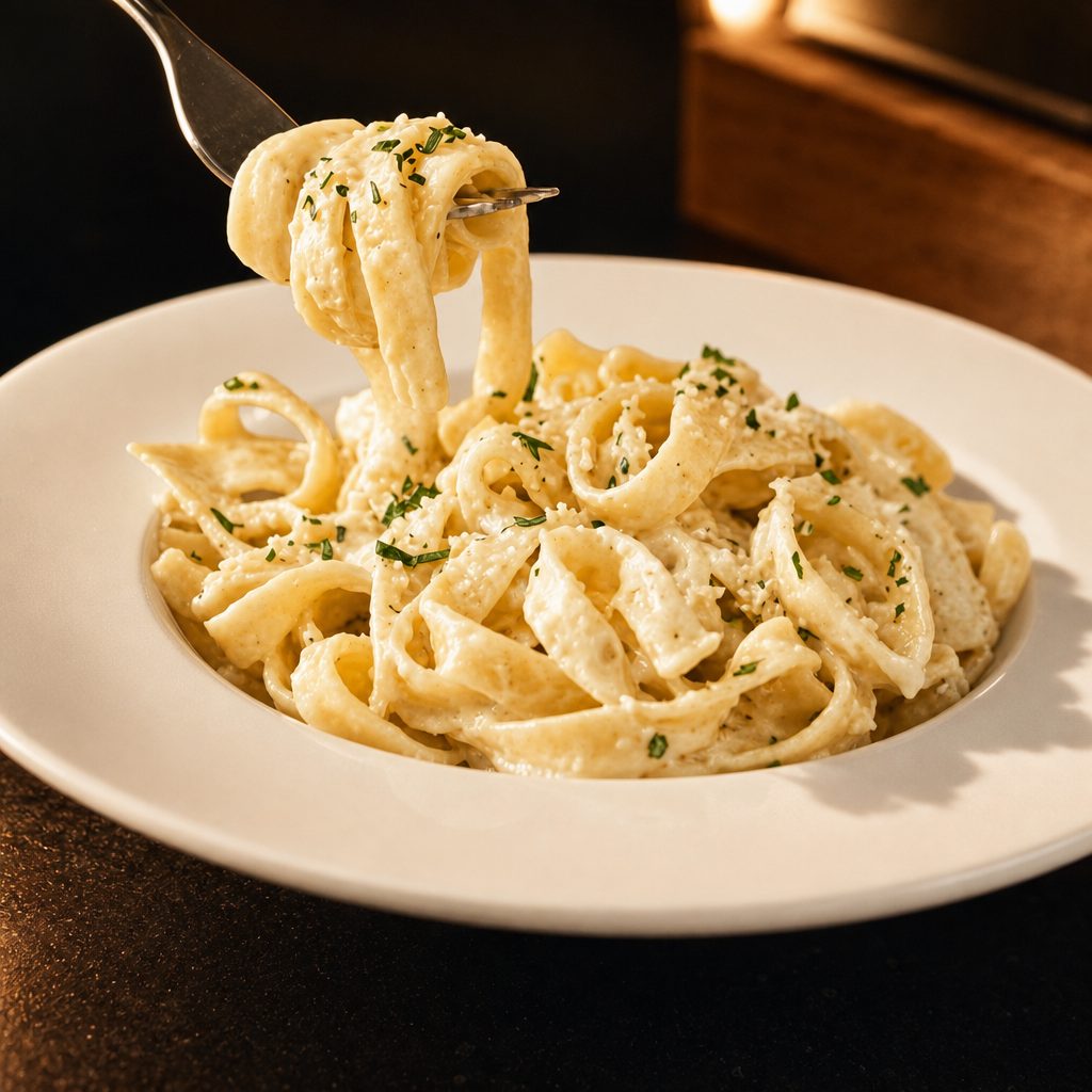 Fettuccine Alfredo.