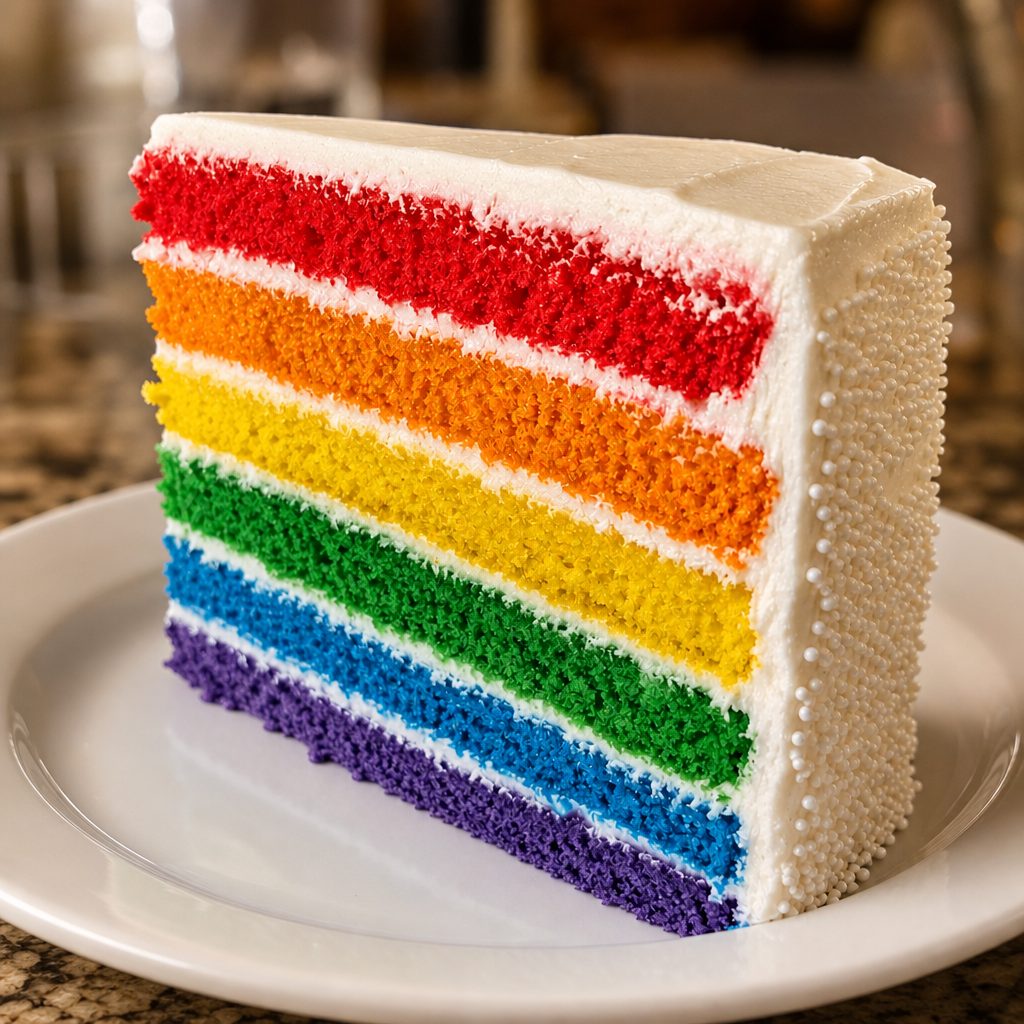 Rainbow Cake.